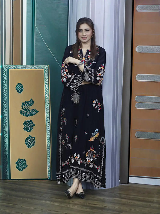 Laila Black Salwar Kameez – Elegant Women’s 3PC | AD