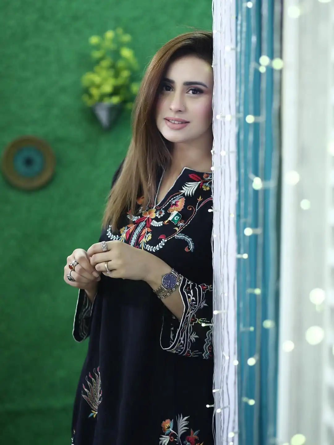 Laila Black Salwar Kameez – Elegant Women’s 3PC | AD