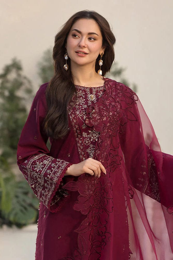 Premium Lawn 3 Piece Stitched Embroidered Summer Collection Zareen