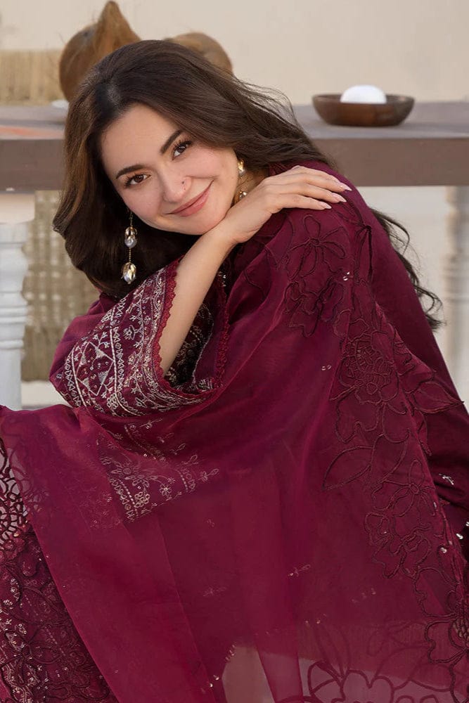 Premium Lawn 3 Piece Stitched Embroidered Summer Collection Zareen