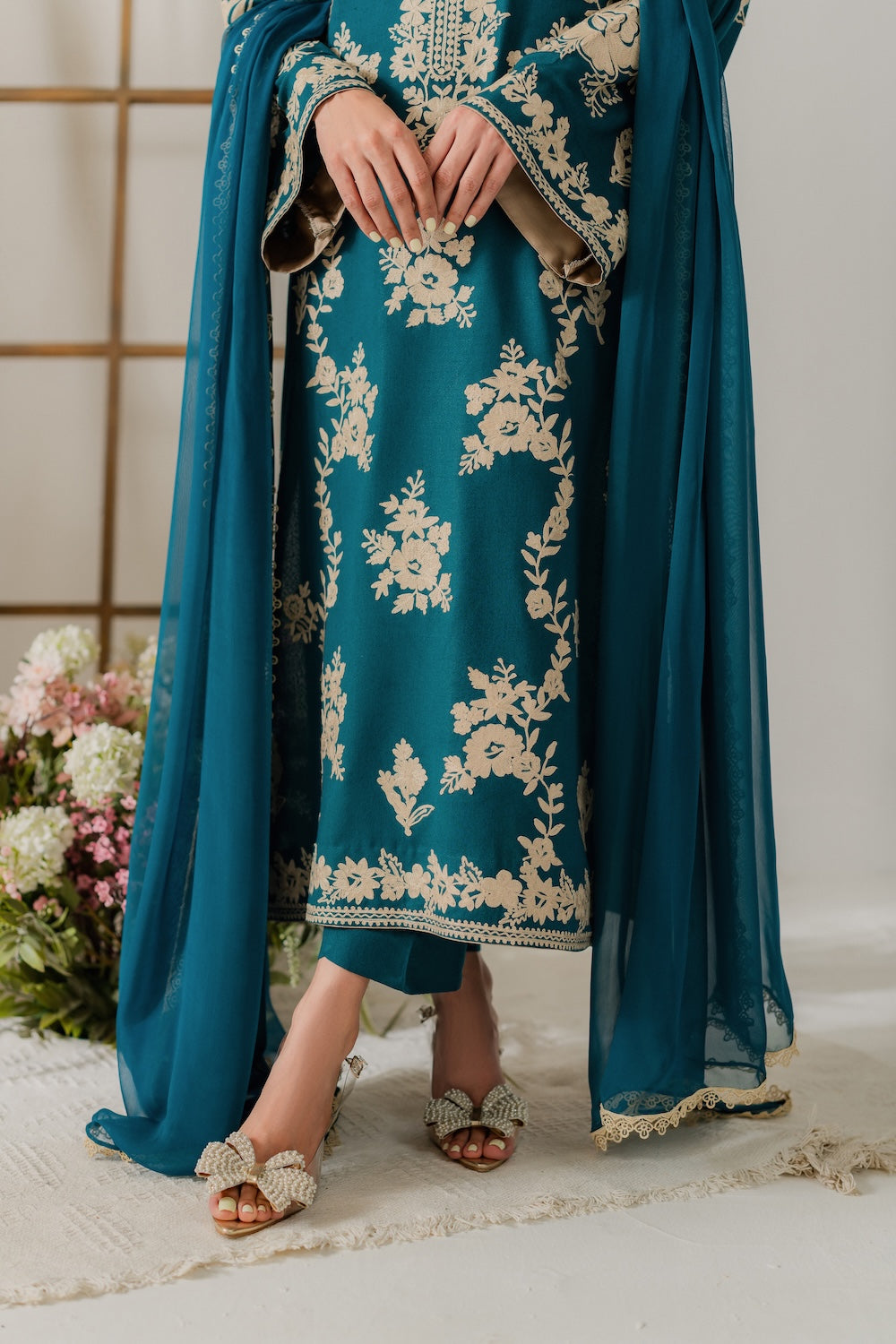 Kaavya Embroidery 3PC – Festive Collection | Picnpay