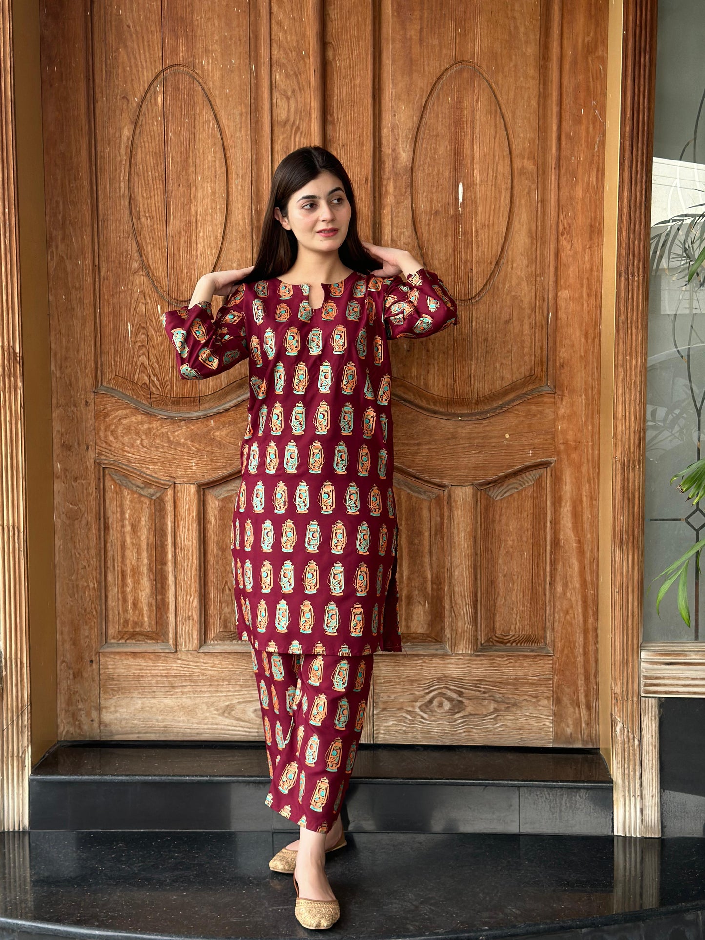 Chic & Bold: LAL - TIAN Printed 2-Piece Stitched Suit