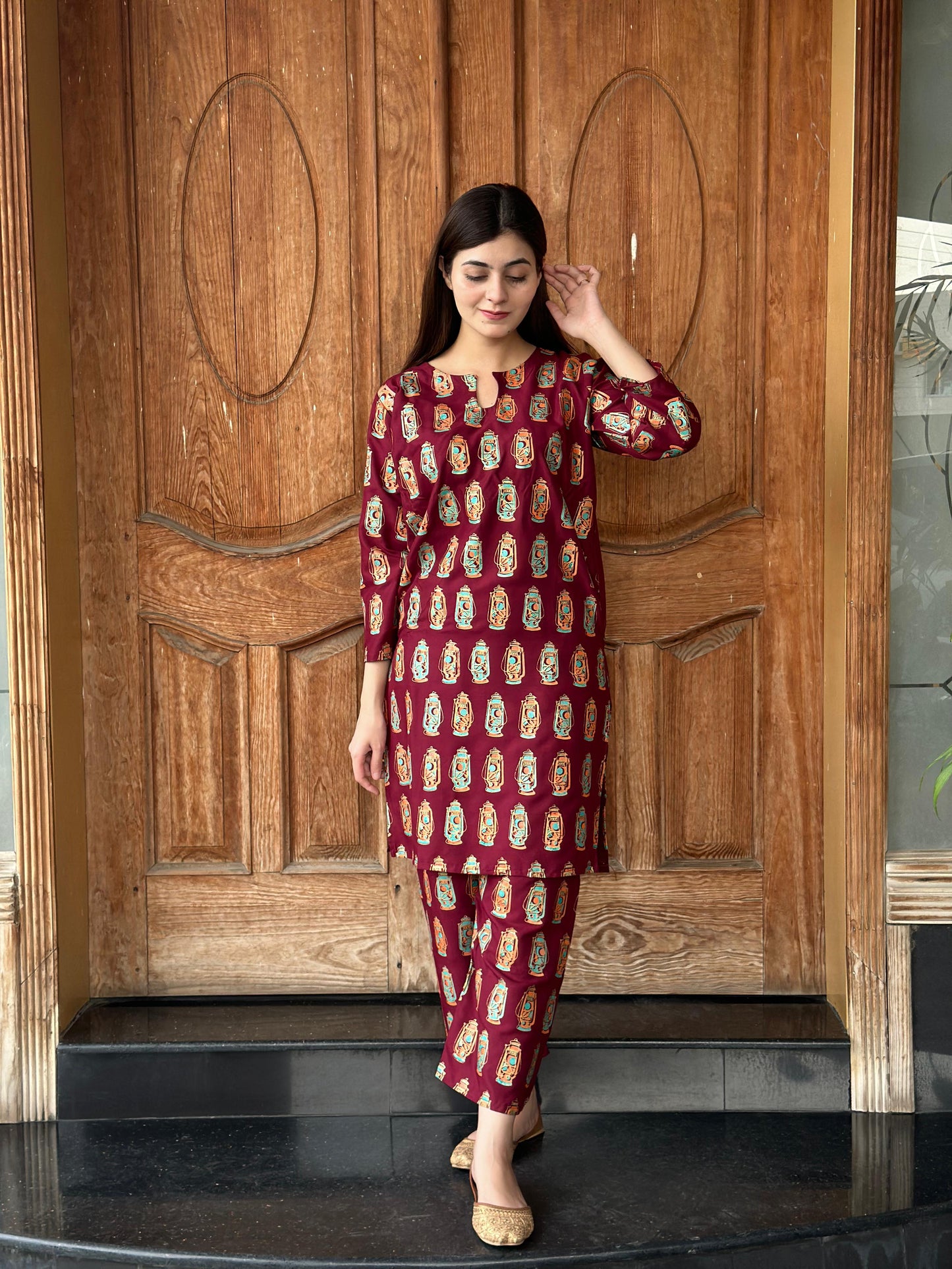 Chic & Bold: LAL - TIAN Printed 2-Piece Stitched Suit