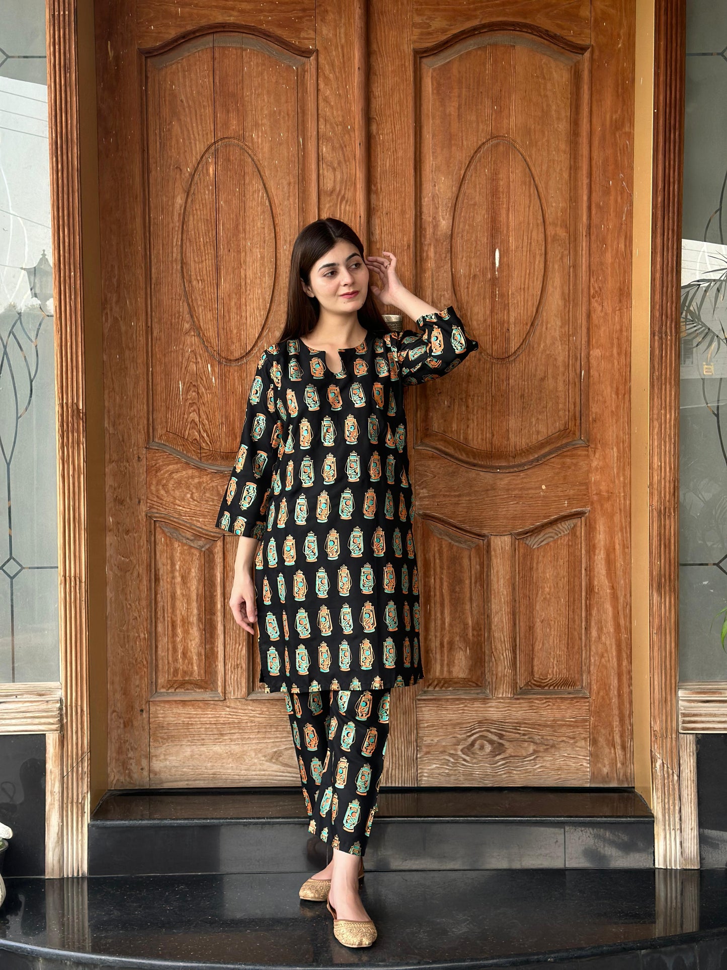 Chic & Bold: LAL - TIAN Printed 2-Piece Stitched Suit