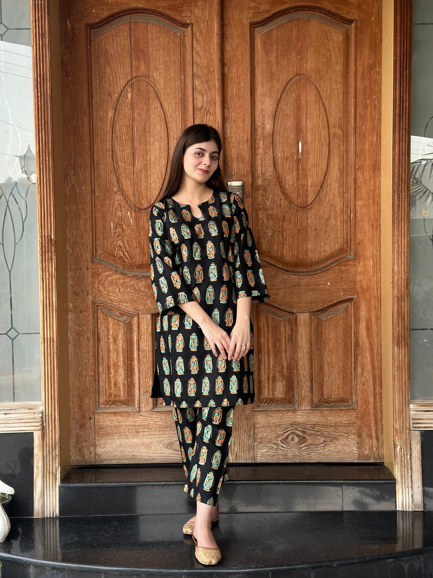 Chic & Bold: LAL - TIAN Printed 2-Piece Stitched Suit