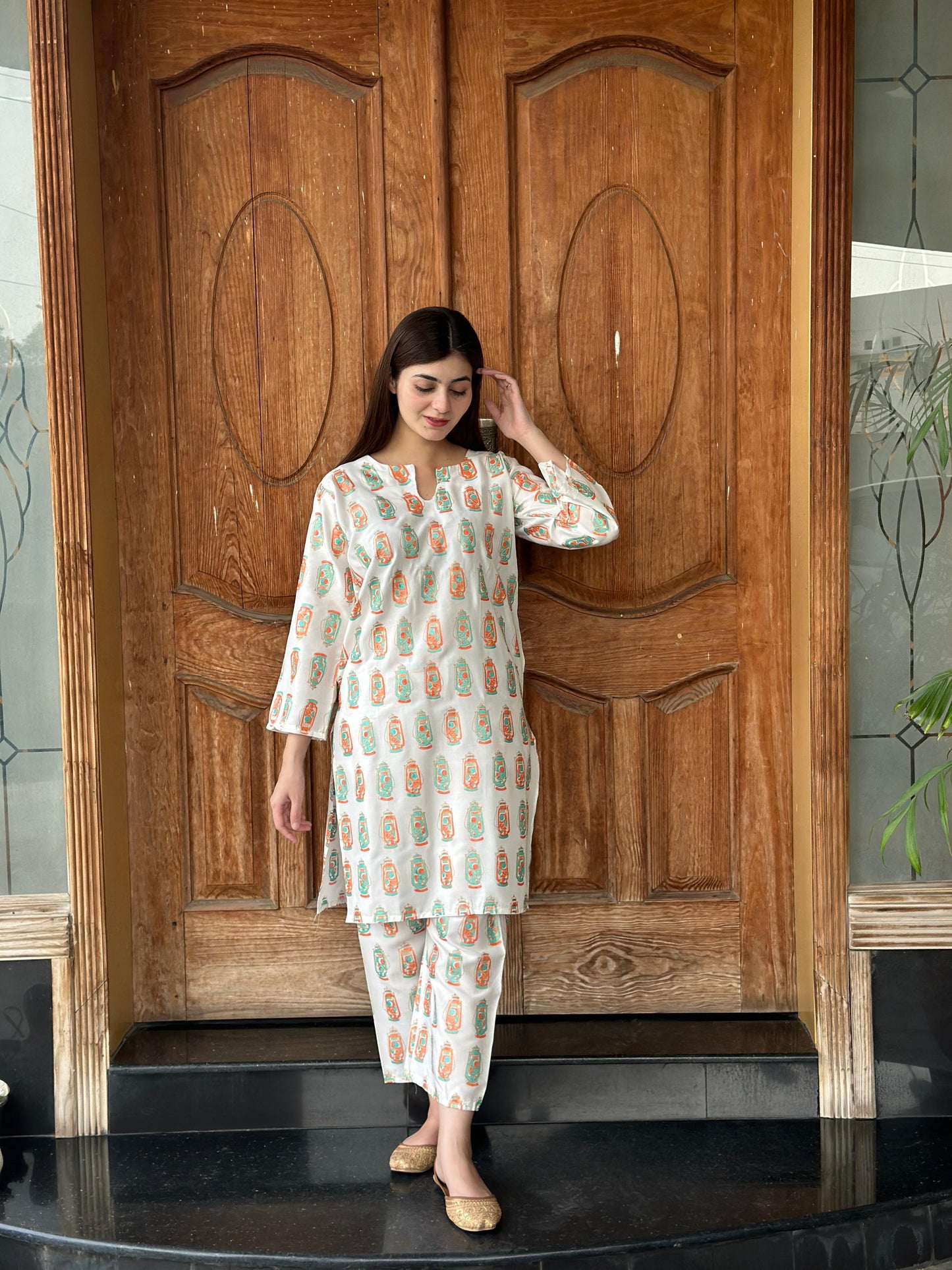 Chic & Bold: LAL - TIAN Printed 2-Piece Stitched Suit