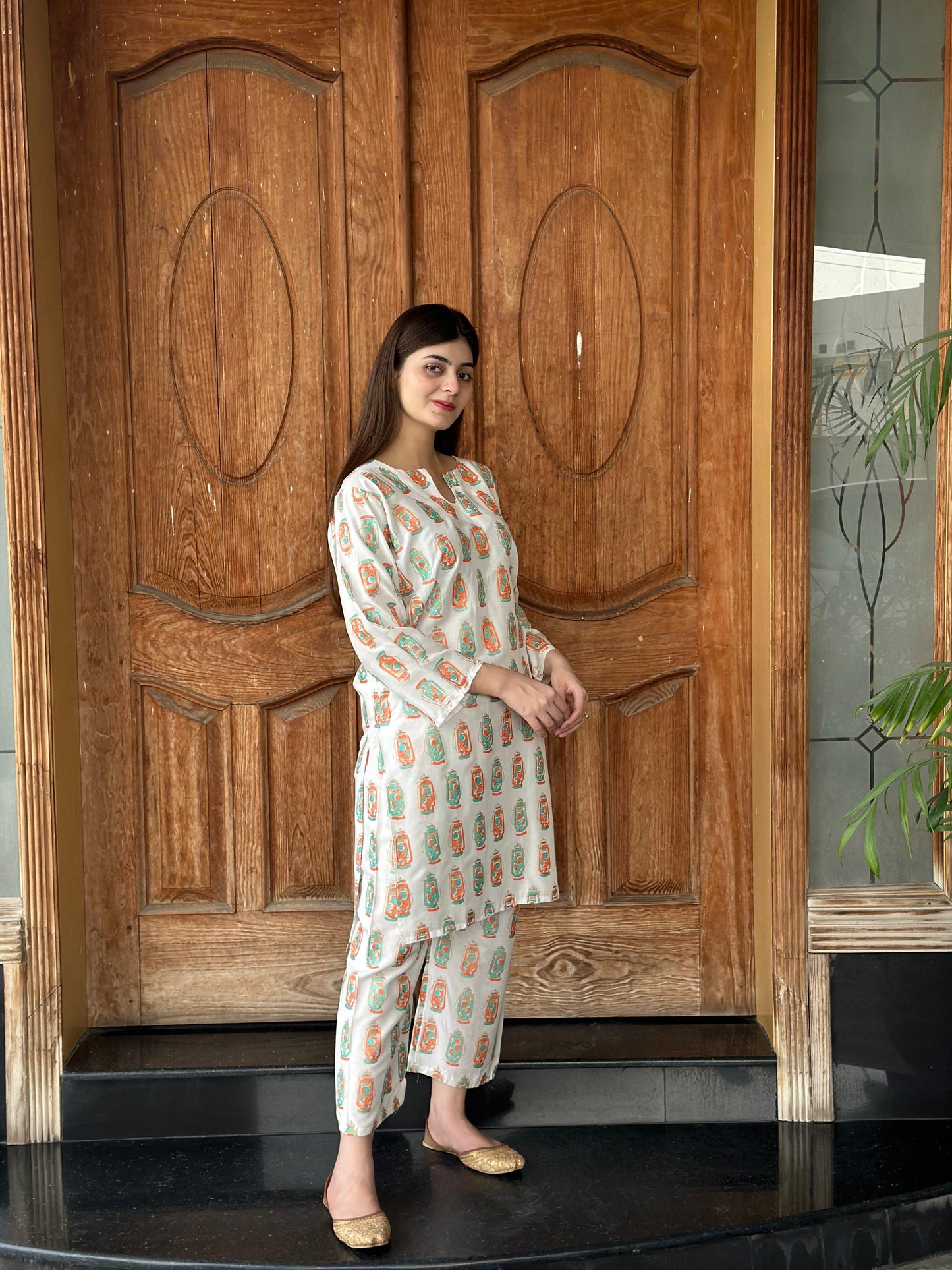 Chic & Bold: LAL - TIAN Printed 2-Piece Stitched Suit