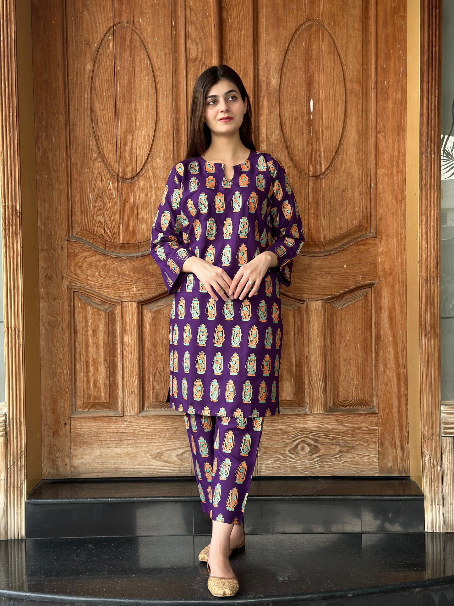 Chic & Bold: LAL - TIAN Printed 2-Piece Stitched Suit