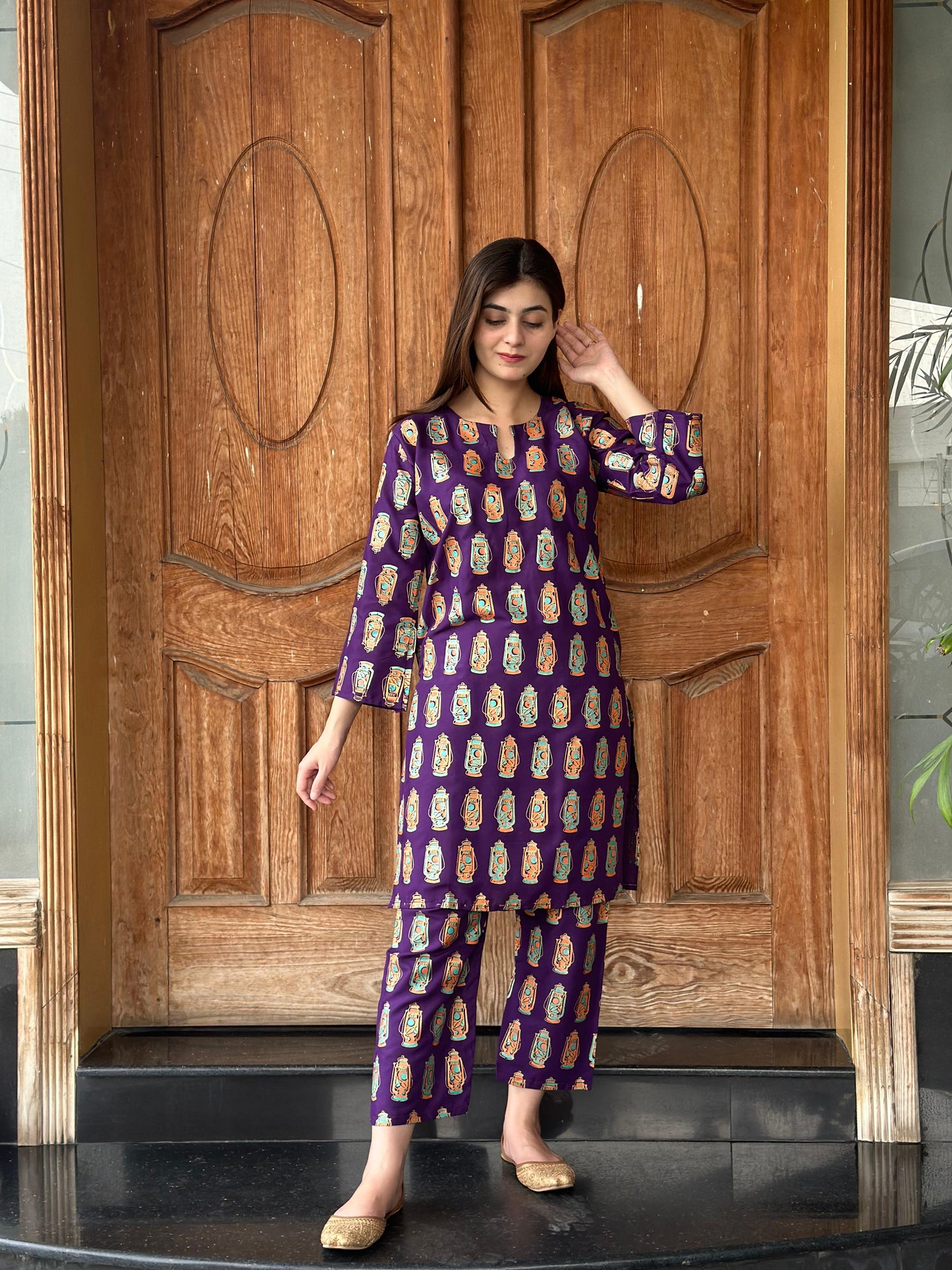 Chic & Bold: LAL - TIAN Printed 2-Piece Stitched Suit
