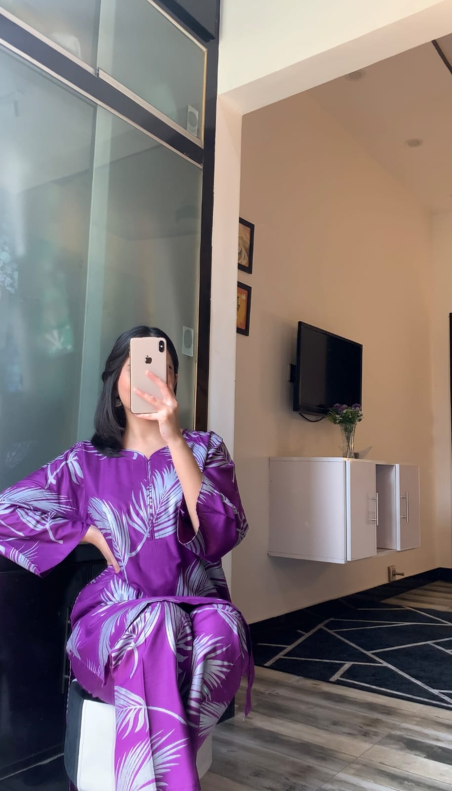 Big Leaf Print 2pcs Suit