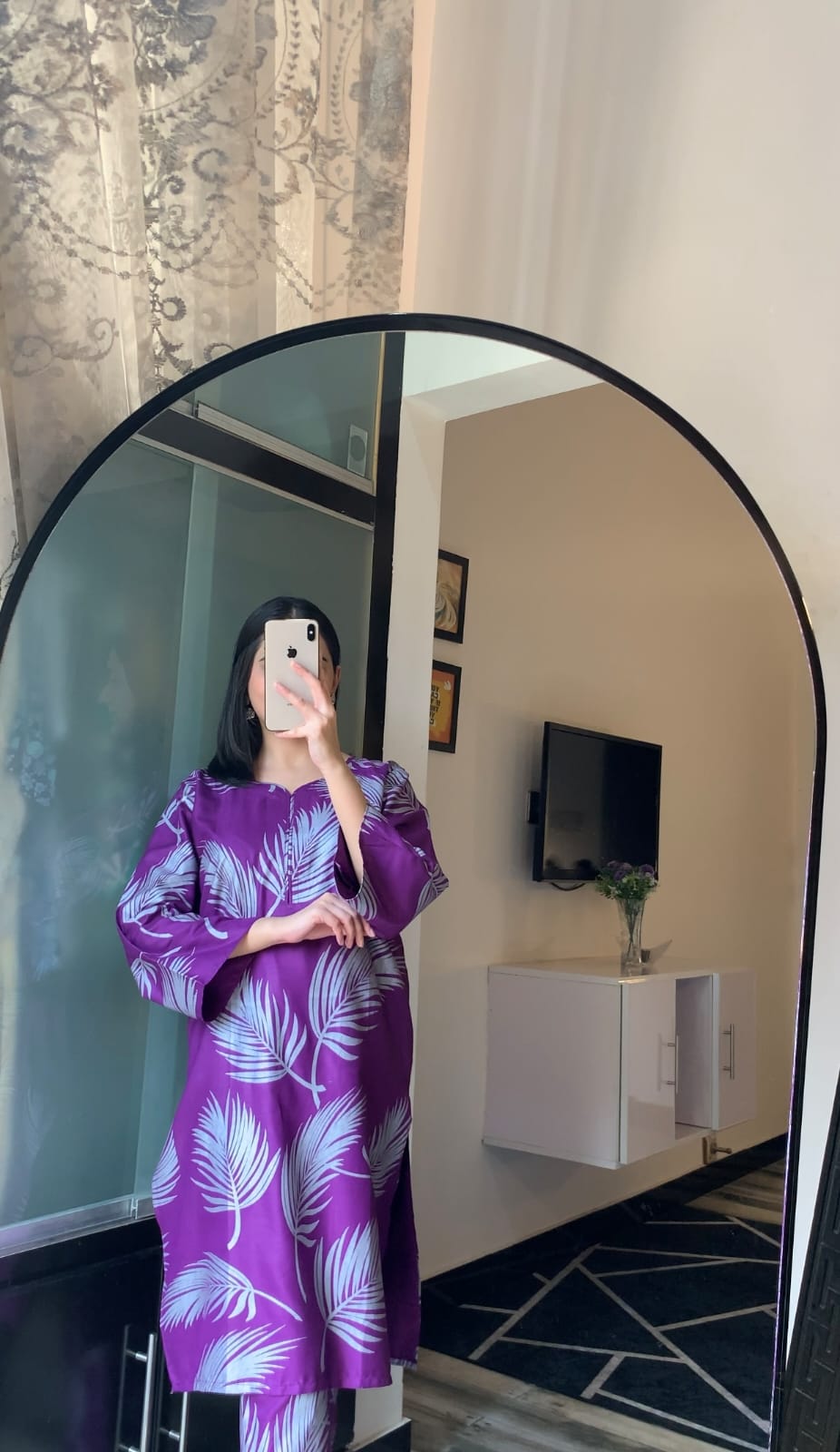 Big Leaf Print 2pcs Suit