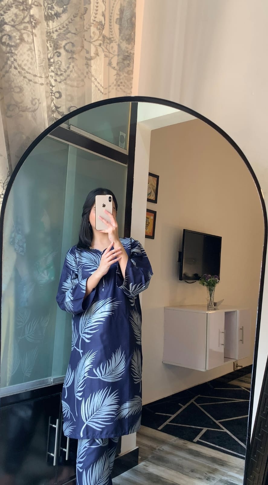 Big Leaf Print 2pcs Suit