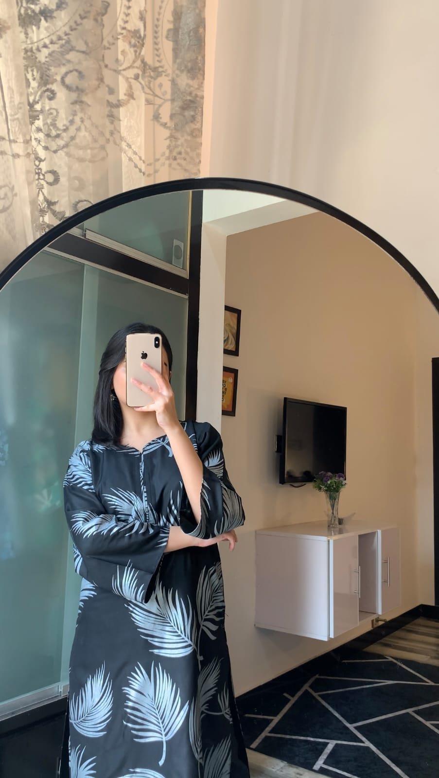 Big Leaf Print 2pcs Suit