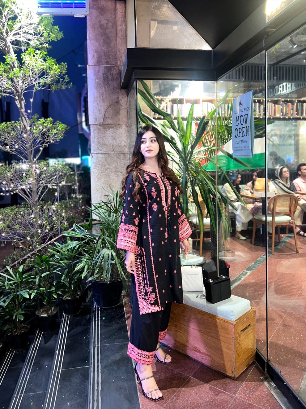 Midnight Rose 2PC Plazzo Trouser Formal Dress