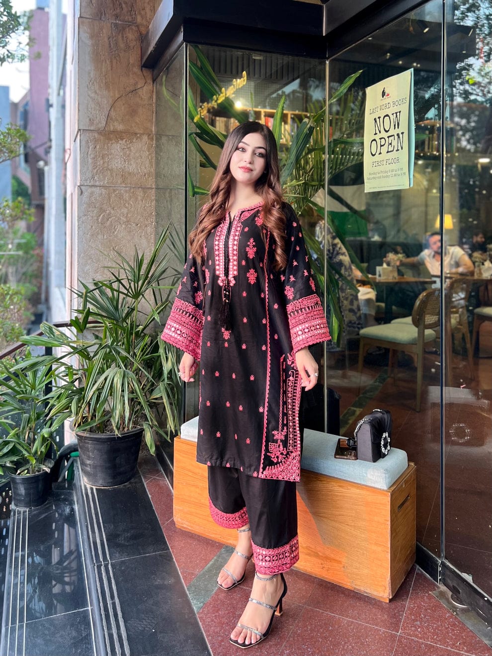 Midnight Rose 2PC Plazzo Trouser Formal Dress