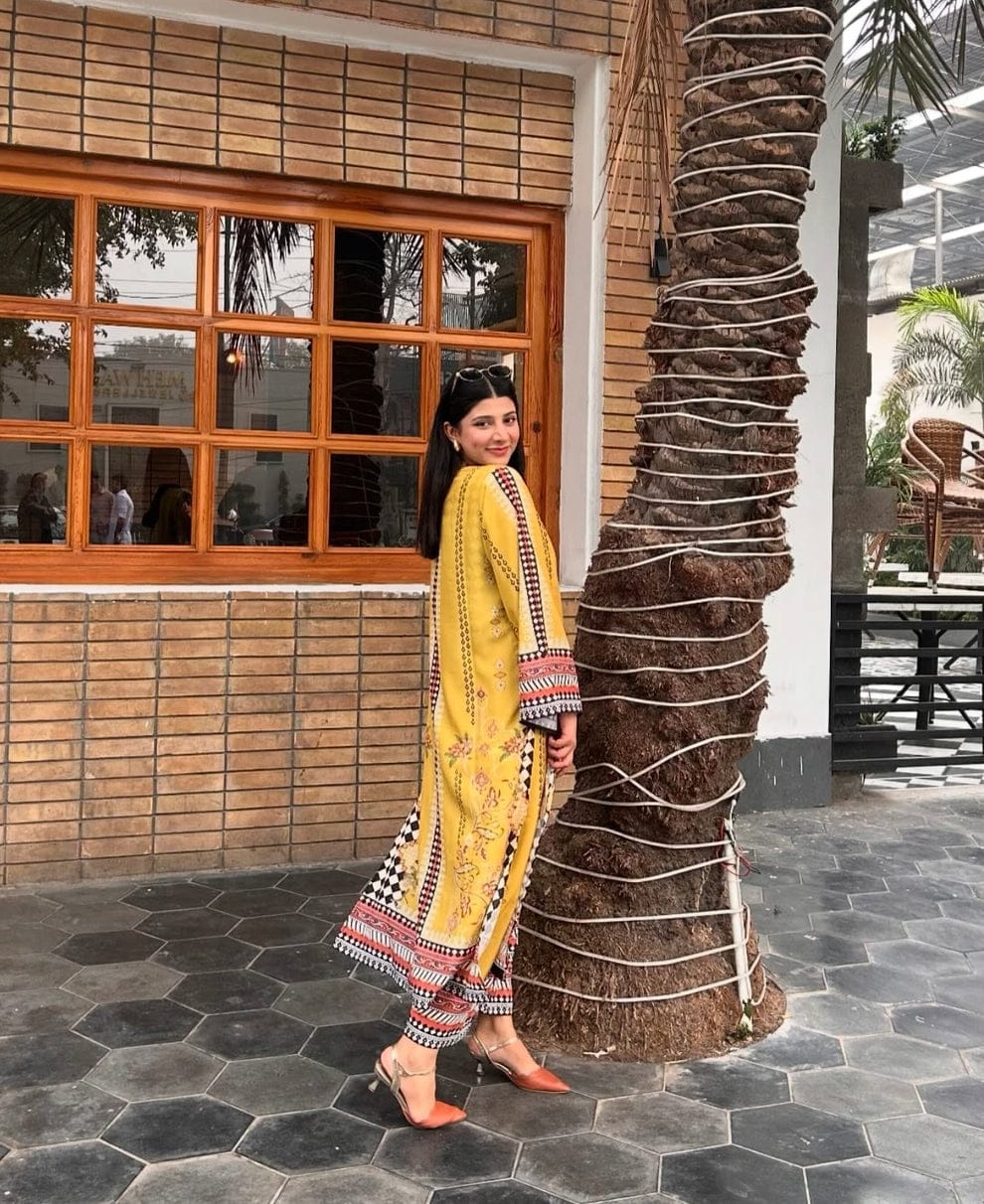 Leon 2-Piece Cotton  Long Shirt Set with Digital Printing