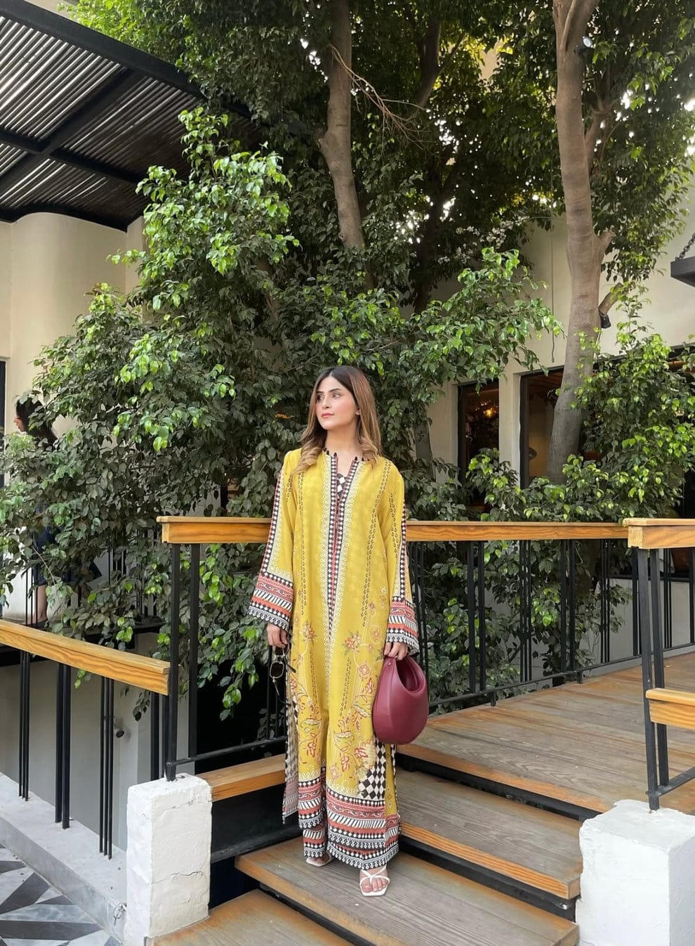 Leon 2-Piece Cotton  Long Shirt Set with Digital Printing