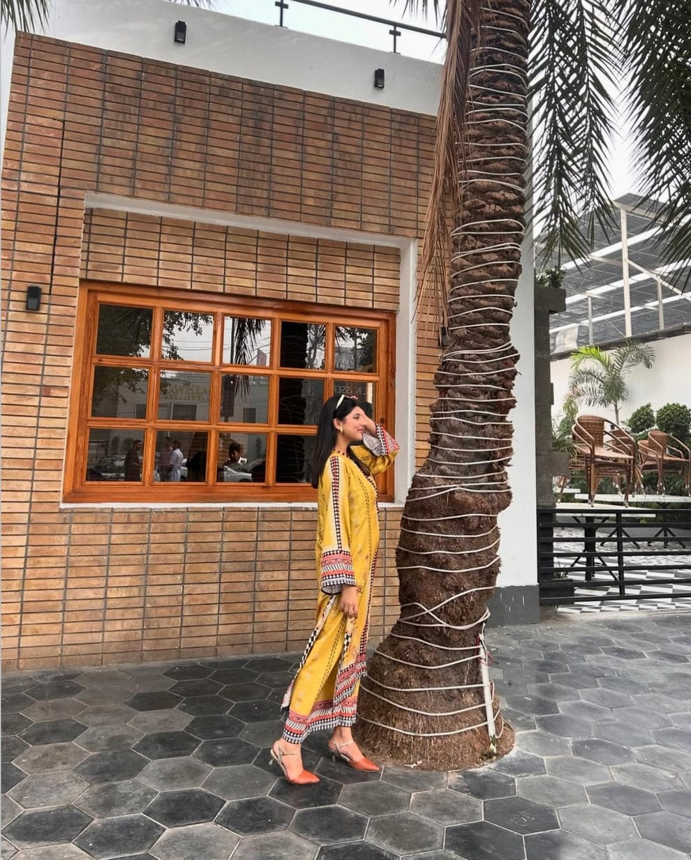 Leon 2-Piece Cotton  Long Shirt Set with Digital Printing