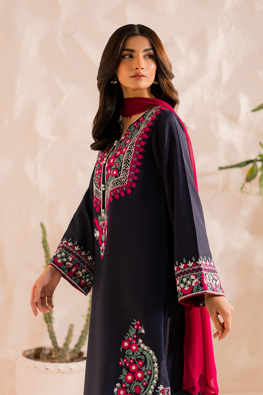 Black Shalwar Kameez Suit for women 3 piece T