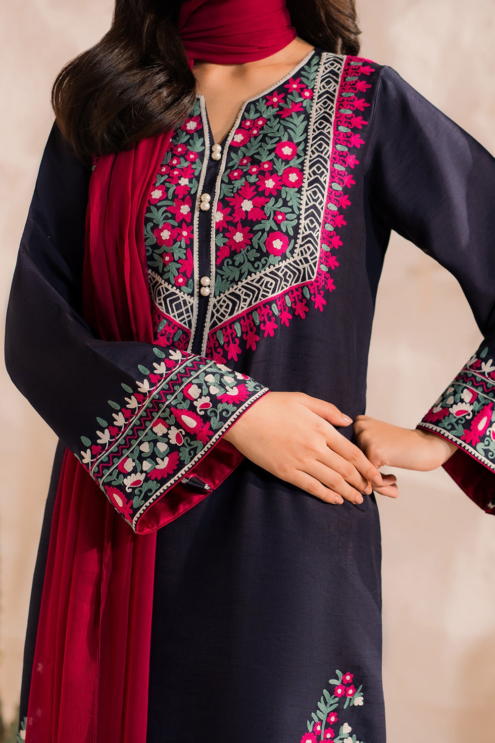 Black Shalwar Kameez Suit for women 3 piece T