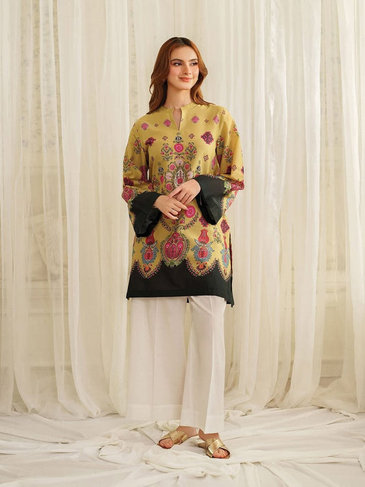 Arwa – Golden Bloom Digital Printed Co-Ord Set  AD