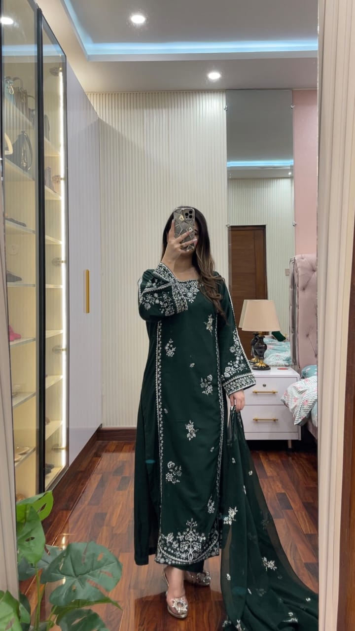 Grace Embroidery 3PC – Stitched Suit for Women PL