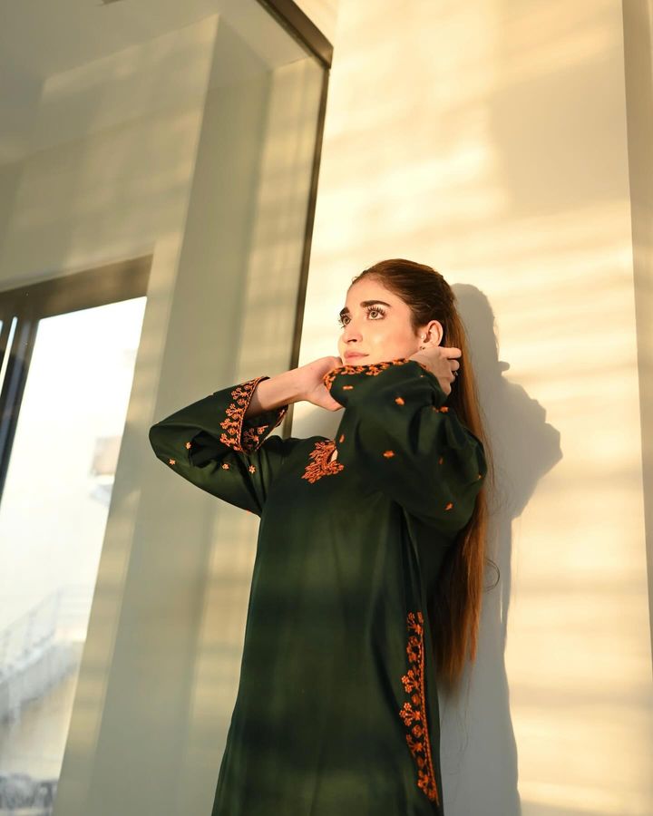 Dark Green 2 Piece Suit for Women (Stiched) T