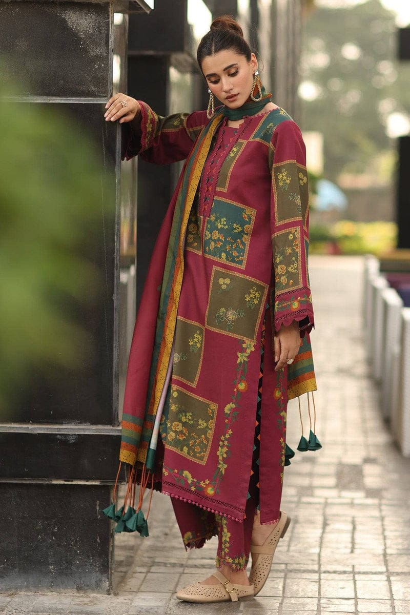 Carizma Pink Digital 3Pc – Elegant Women’s Embroidered Suit ZH