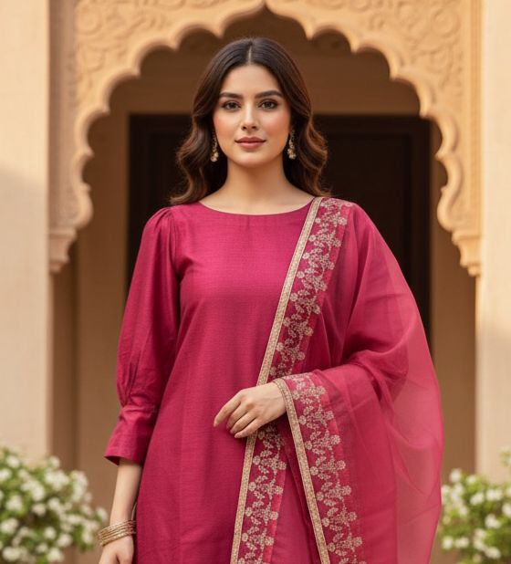 Farshi Shalwar 3pc suits FOR Women 4 colors SS