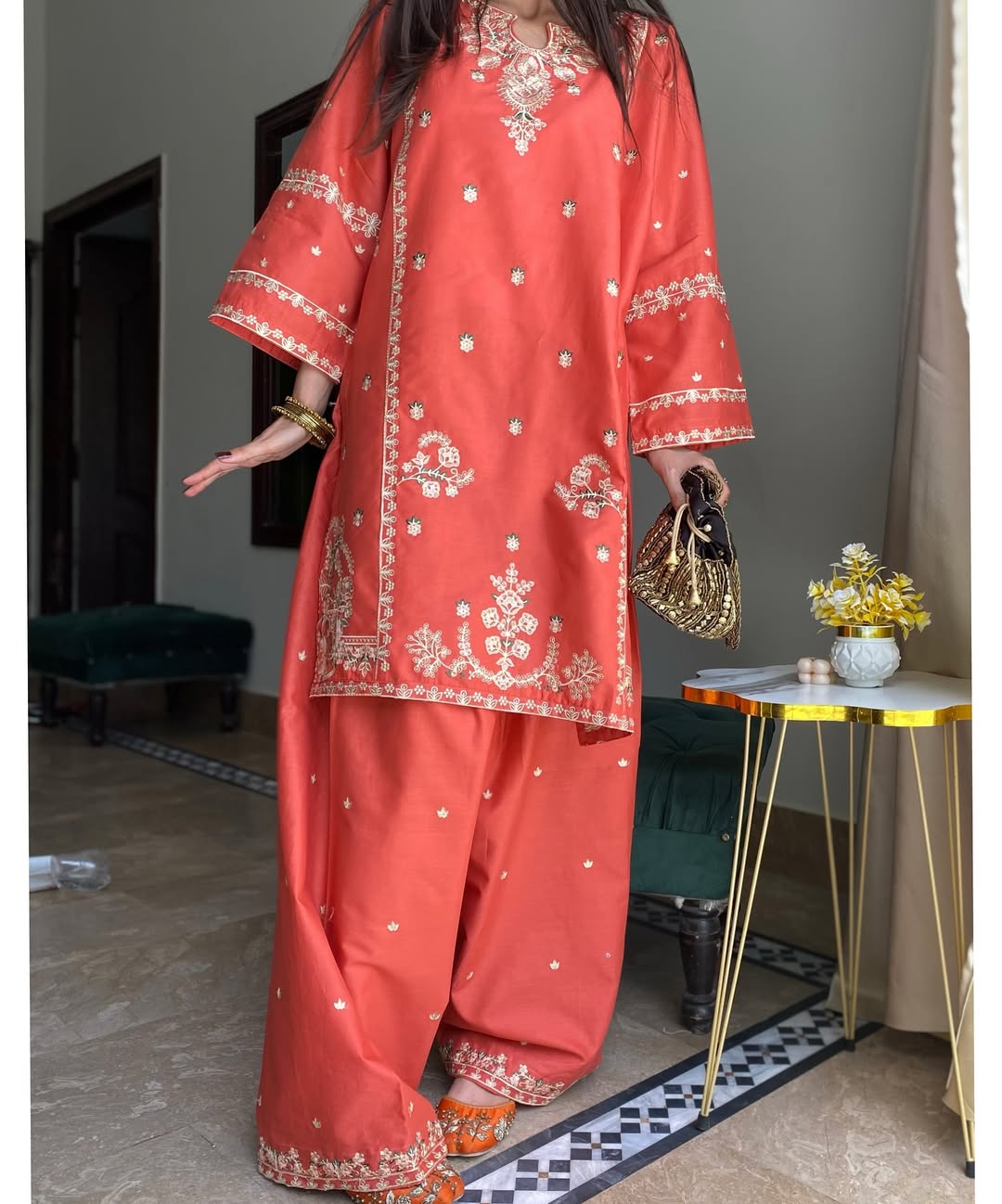 JANNAT EMBROIDERY 2PC (FARSHI SHALWAR) for Women Pl
