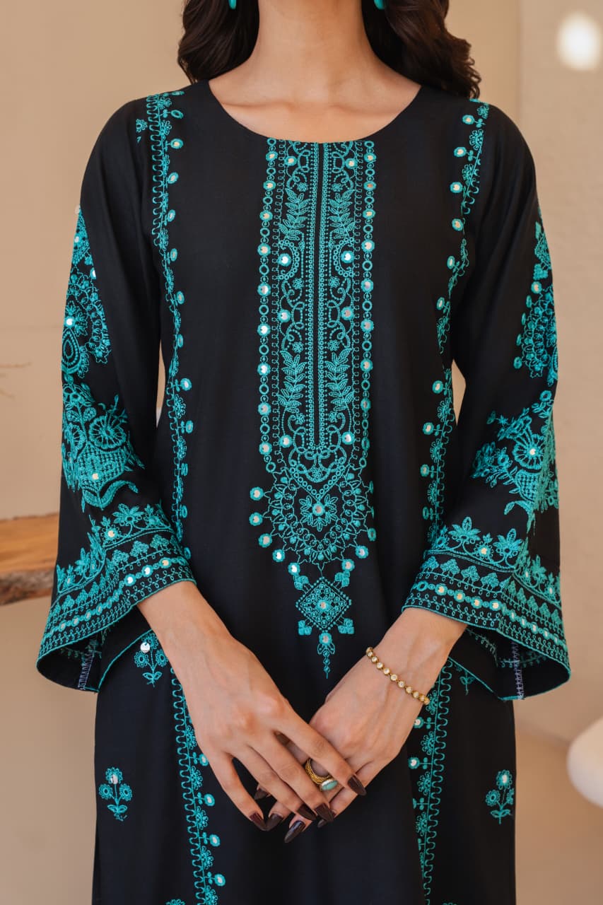 SERENA Embroidery 2PC (9MM Work) – Premium Stitched Outfit PL