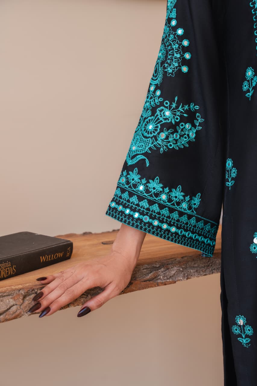 SERENA Embroidery 2PC (9MM Work) – Premium Stitched Outfit PL