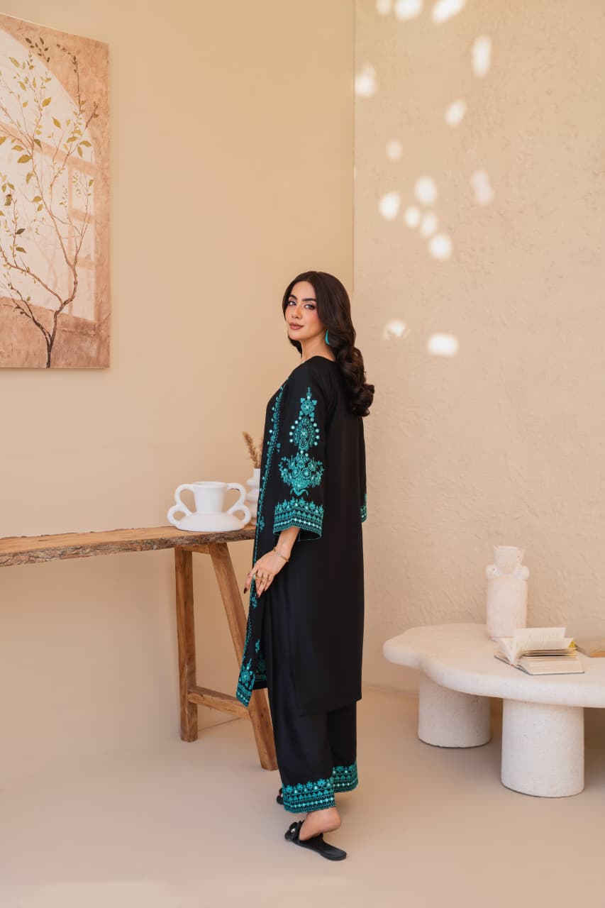 SERENA Embroidery 2PC (9MM Work) – Premium Stitched Outfit PL