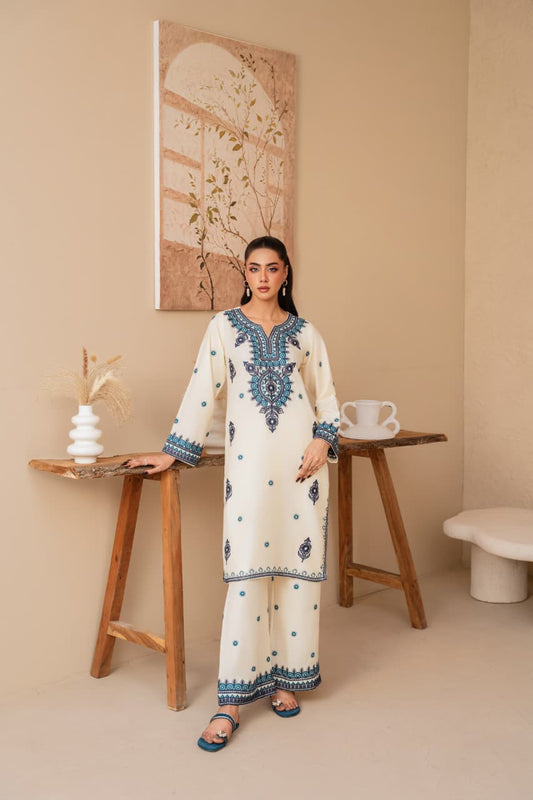 Noor Elegance Embroidery 2PC – Premium Stitched Suit PL