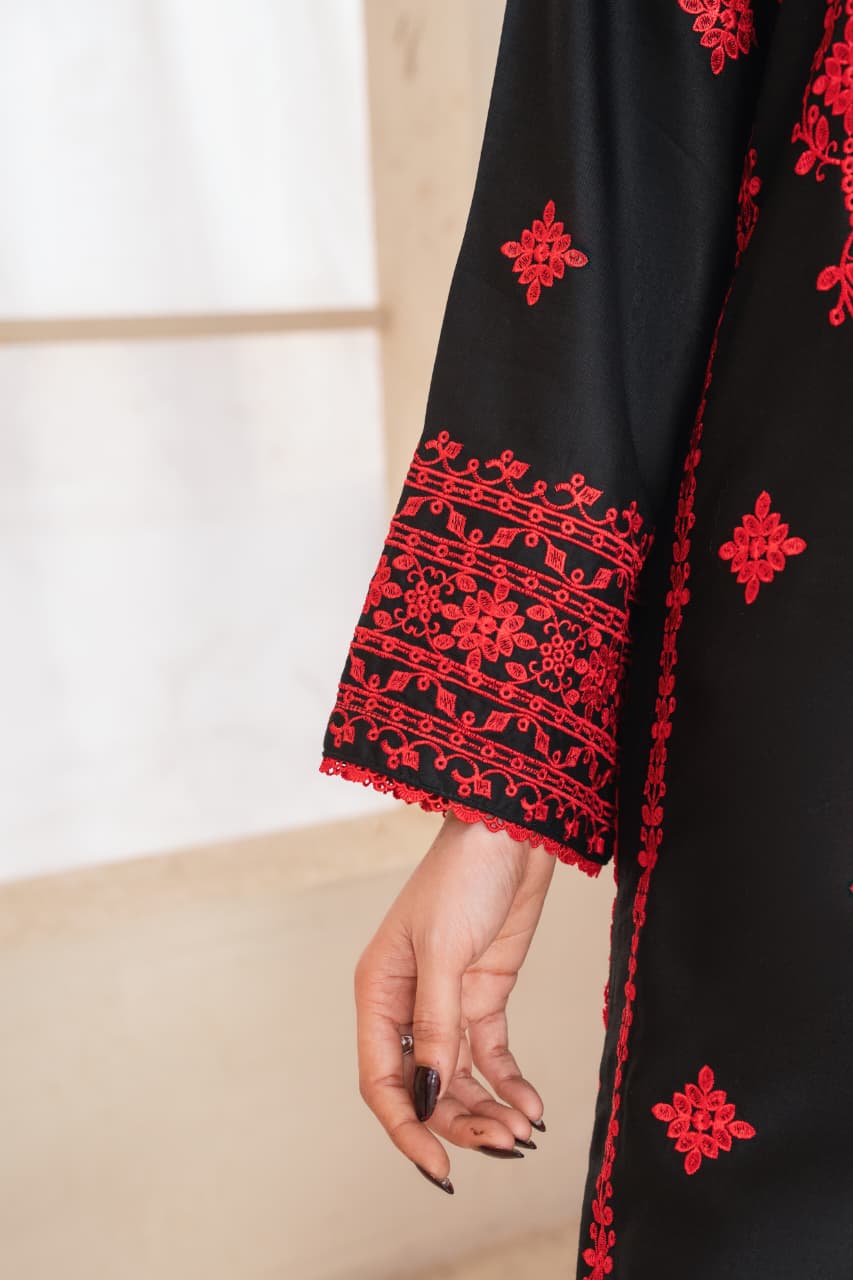 GLAZE EMBROIDERY 2PC Suit For women (Stiched) PL