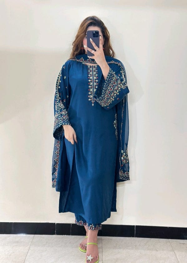 Mashal Embroidery 3PC Suit for Women | keliza.pk AD