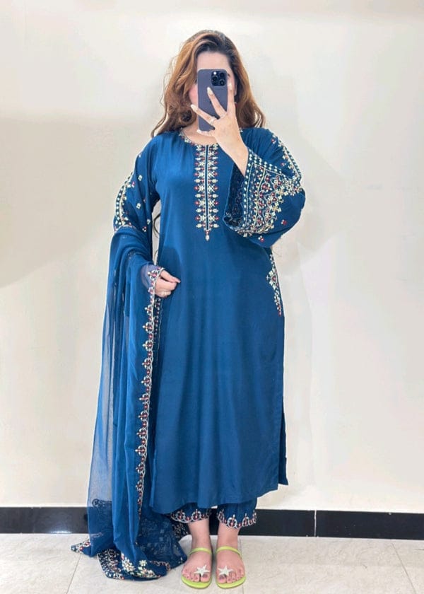 Mashal Embroidery 3PC Suit for Women | keliza.pk AD