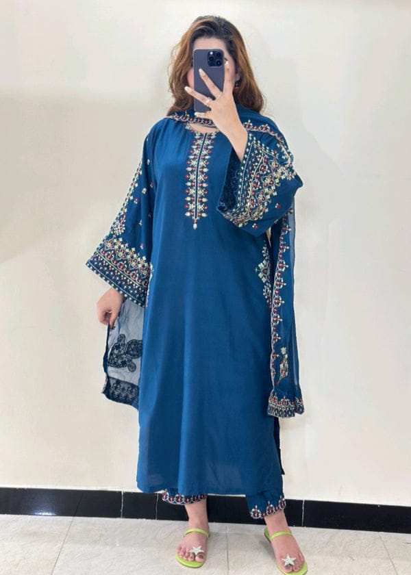 Mashal Embroidery 3PC Suit for Women | keliza.pk AD