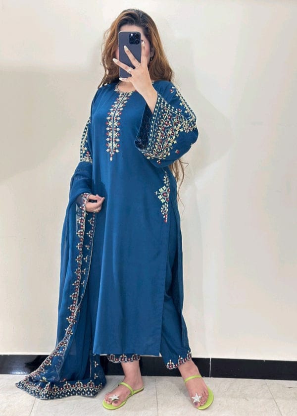 Mashal Embroidery 3PC Suit for Women | keliza.pk AD