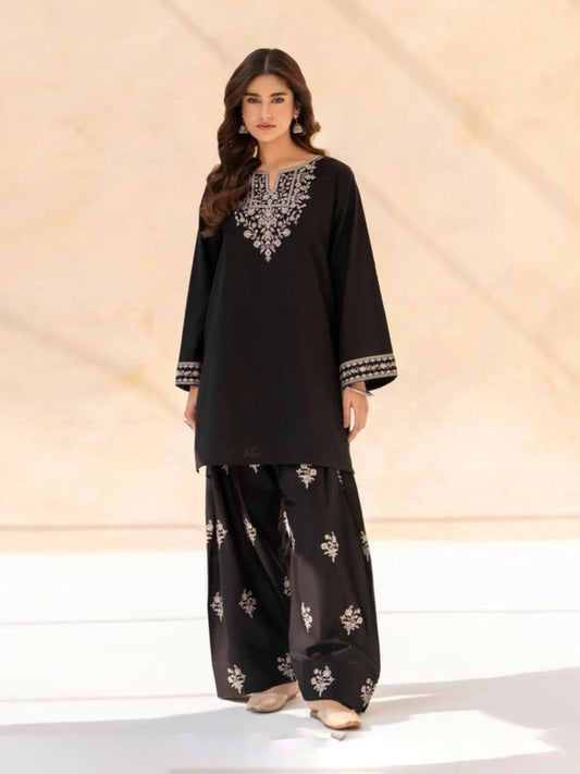 Black Pearl – Luxury Embroidered Co-Ord Set AD
