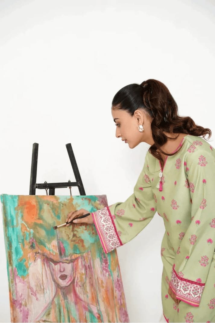 Pink Petal Farshi Set – Elegant Women's Traditional Outfit AD