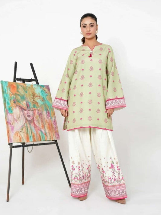 Pink Petal Farshi Set – Elegant Women's Traditional Outfit AD