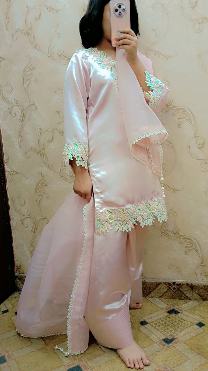 Customize Dress for women Hand made Silk Cotton