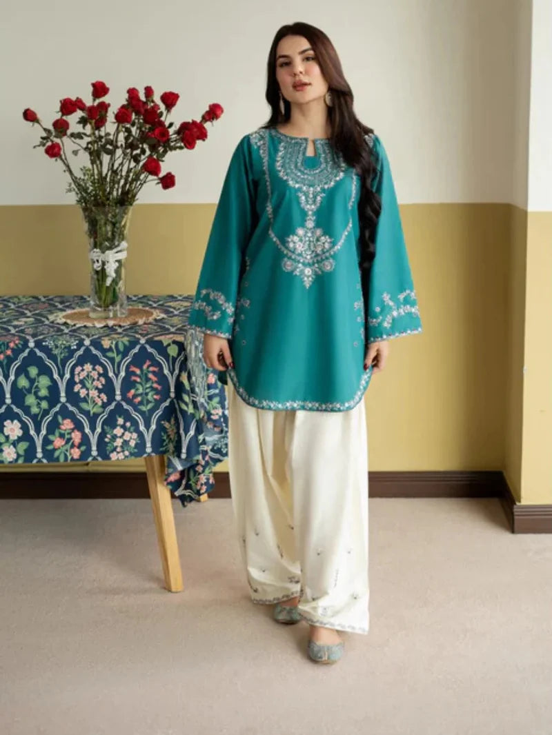 Amara - Women's Embroidered 2PC Collection RED & Green AD