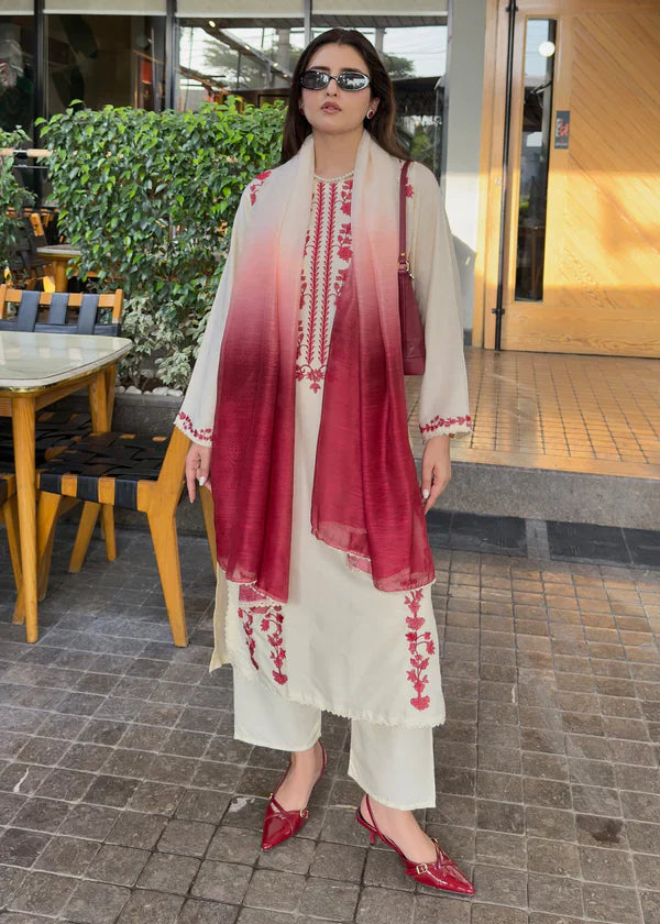 Aizal 3PCS – Luxury Stitched Dress for Women S