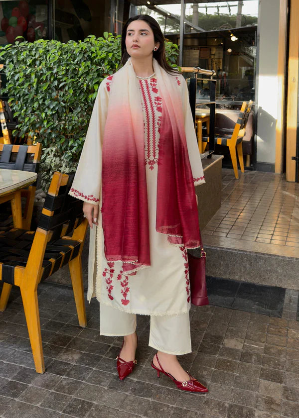 Aizal 3PCS – Luxury Stitched Dress for Women S