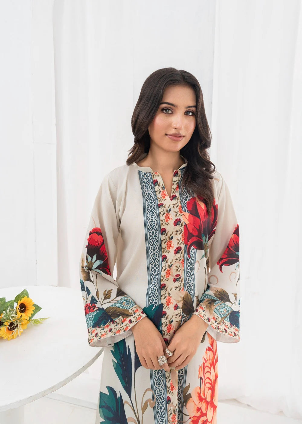 Women’s Beige Co-Ord Set – 2 Piece Eastern For Women